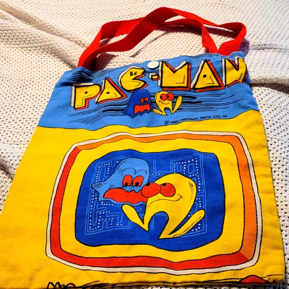 Vintage Pac-Man cloth bag